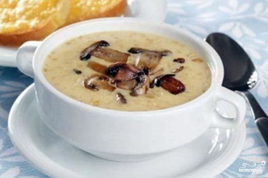 Рецепт супа-пюре из сушеных грибов
