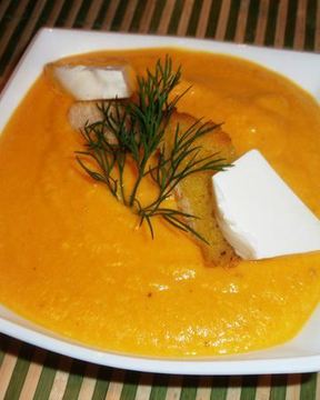 Суп-пюре из тыквы