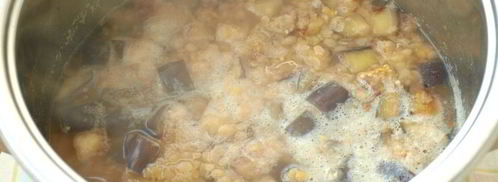 суп-пюре с баклажанами и чечевицей. Шаг 3