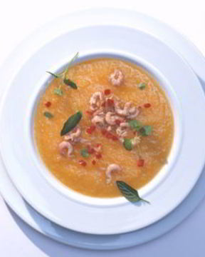 Суп-пюре с креветками