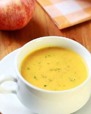 Суп-пюре с яблоками и морковью