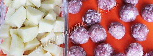 суп с фрикадельками и рисом. Шаг 3