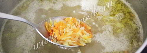 суп с фрикадельками и рисом. Шаг 7