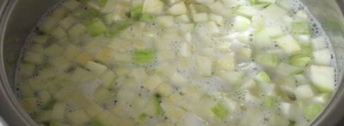 суп с кабачком и свекольной ботвой. Шаг 6