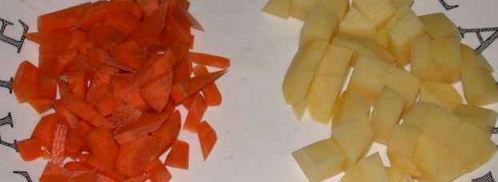 суп с картофелем, рисом свининой и цветной капустой. Шаг 32