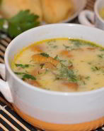 Суп с лисичками со сливками