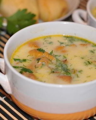 Суп с лисичками со сливками