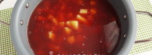 суп с охотничьими колбасками и фасолью. Шаг 16