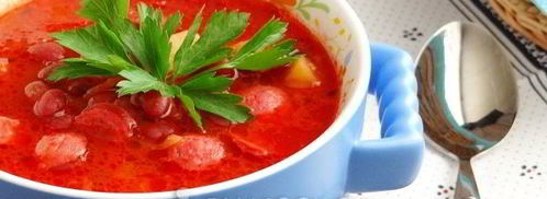 суп с охотничьими колбасками и фасолью. Шаг 22