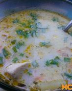 Суп с плавленым сыром