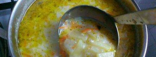 суп с плавленым сыром. Шаг 11