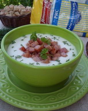 Рисово-сырный суп-пюре