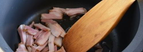 сырный крем-суп с грудинкой. Шаг 4