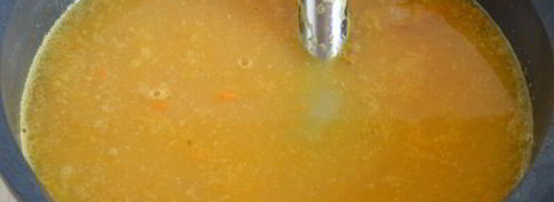 сырный крем-суп с грудинкой. Шаг 7