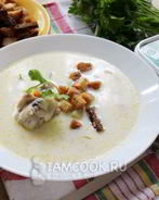 Сырный суп по-французски с курицей