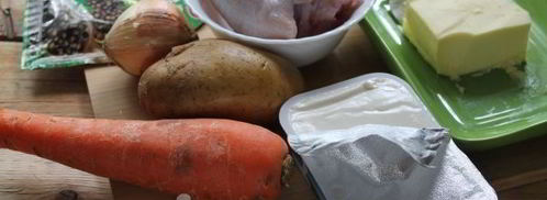 сырный суп по-французски с курицей. Шаг 2