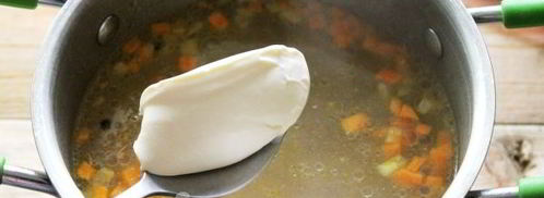 сырный суп по-французски с курицей. Шаг 8