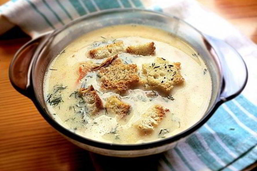 Рецепт сырного супа по-французски