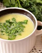 Сырный суп-пюре с кабачком