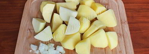 сырный суп пюре с креветками. Шаг 3