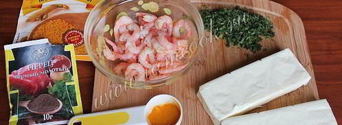 сырный суп пюре с креветками. Шаг 5