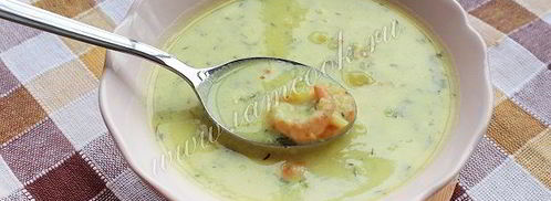 сырный суп пюре с креветками. Шаг 8