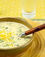 Сырный суп-пюре с курицей