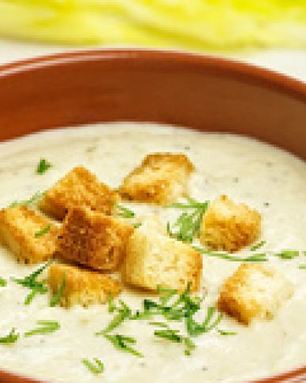 Сырный суп-пюре с сельдереем