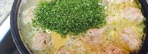 сырный суп с фрикадельками. Шаг 13