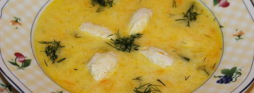 сырный суп с кнелями. Шаг 11