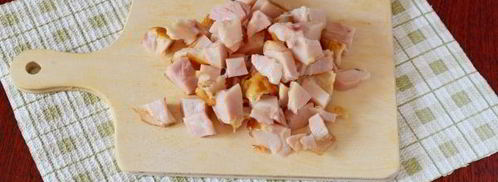 сырный суп с копченой курицей. Шаг 6