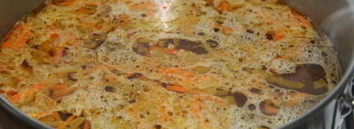 сырный суп с куриными сердечками. Шаг 3