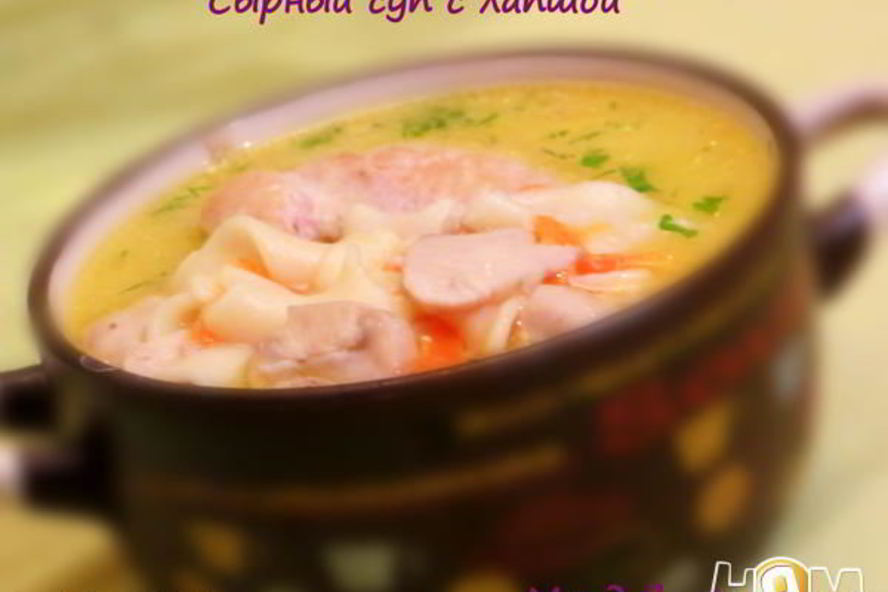 Рецепт сырного супа с лапшого