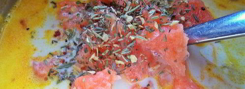 сырный суп с лососем и рисом. Шаг 11