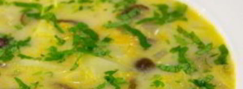 сырный суп с опятами. Шаг 10