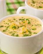 Сырный суп с рисом