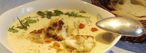 сырный суп с цветной капустой и сливками. Шаг 5