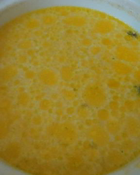 Сырный суп с вешенками