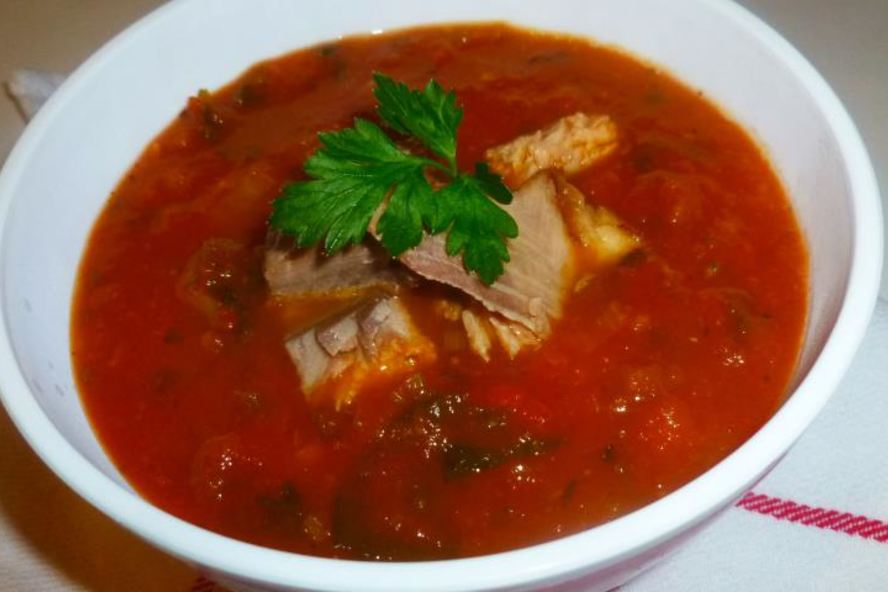 Рецепт томатна-сельдерейного суп с рыбой