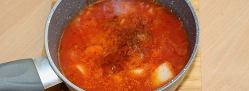 томатный суп с чесноком. Шаг 4