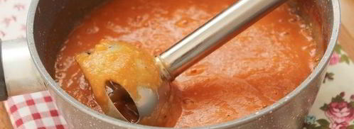 томатный суп с чесноком. Шаг 5