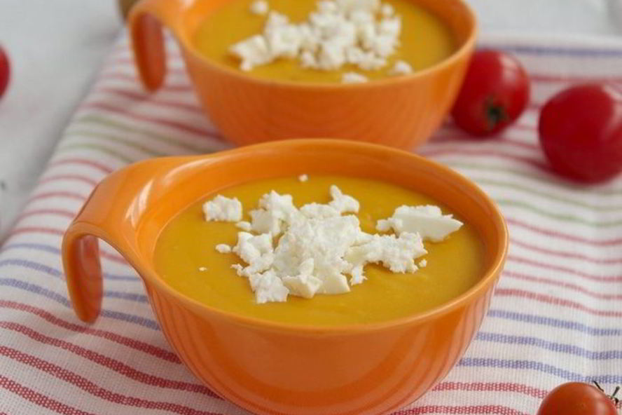 Рецепт тыквенного супа с фетой