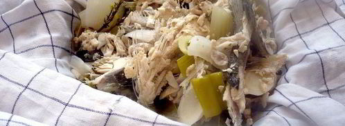 средиземноморская уха с гриссини жил отважный капитан. Шаг 12