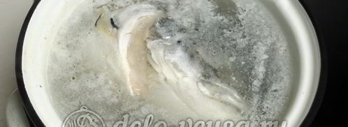 уха из головы семги. Шаг 2