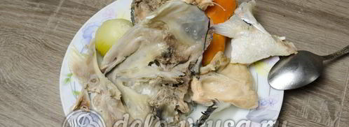 уха из головы семги. Шаг 8