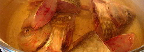 уха из карасей с ароматной заправкой. Шаг 2