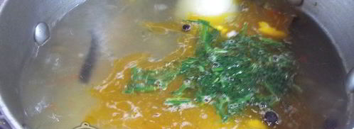 уха из хребтов семги. Шаг 6