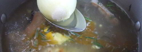 уха из хребтов семги. Шаг 7