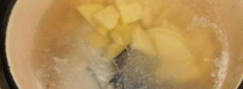 уха из семги с пшеном. Шаг 3