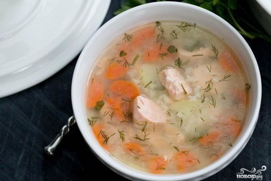 Рецепт ухи с семгоя